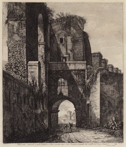 Arches of the consuls Dolabella and Silanus enclosed within the Neronian arches of the Acqua Claudia, Rome, Italy by European School