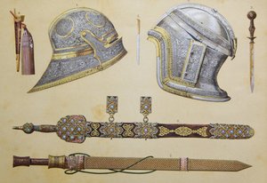 Arms which belonged to Boabdil, last Moorish king of Granada by European School