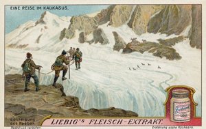 Ascent of Mount Kazbek by European School