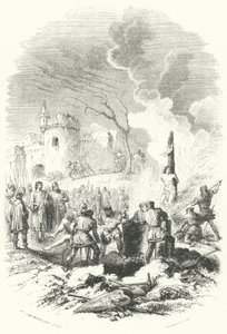 Baldwin V, Count of Hainaut, Restoring Order in the Lands of His Father (engraving) by European School