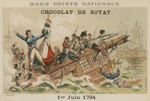Battle of Ushant (Glorious First of June), 1794 by European School