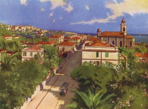 Bordighera, Via Vittorio Emmanuele and General View