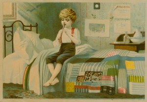 Boy playing a flute by European School
