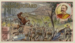 British General Sir William Penn Symons mortally wounded at the Battle of Glencoe, Boer War, 20 October 1899 by European School