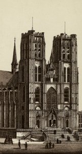Brussels: Church of Saints Michael and Gudula by European School