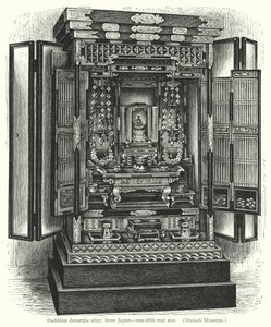 Buddhist domestic altar, from Japan by European School