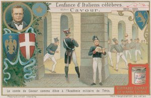 Camillo Benso, Count of Cavour, Studies at the Military Academy in Turin by European School