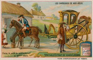 Chaise Beginning a Journey in the 18th Century