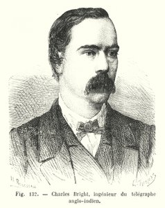 Charles Bright, Engineer of the Anglo-Indian Telegraph by European School