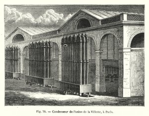 Condenser of the Villette Factory, in Paris (engraving) by European School