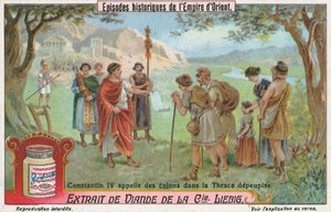 Constantine IV, Liebig Card, Early 20th Century by European School