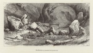Cordevole Gorge and Bridge by European School