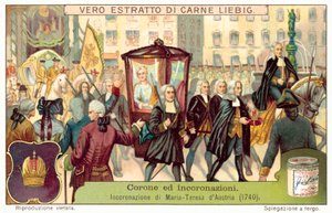 Coronation of Empress Maria Theresa of Austria by European School