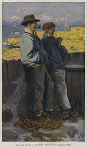 End of the Working Day. Typical Scene on the Swedish Coast by European School
