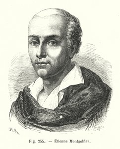 Etienne Montgolfier (engraving) by European School