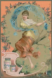 Folk Girl in Orange by European School