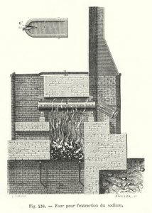 Furnace for Sodium Extraction (engraving) by European School