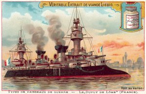 French armoured cruiser Dupuy de Lome by European School