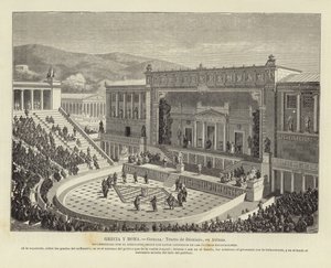 Theatre of Dionysus in Athens by European School