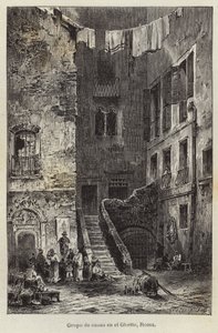 Group of Houses in the Ghetto, Rome by European School