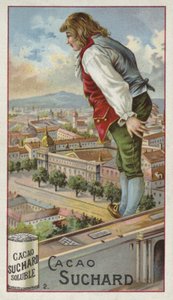 Gulliver exploring the city of Lilliput by European School