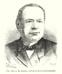 H Jacobi, inventor of galvanoplasty by European School