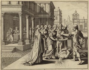 Herodias Receiving the Head of John the Baptist by European School