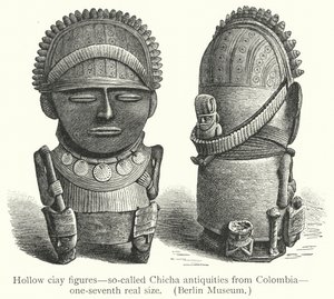 Hollow Clay Figures, So-Called Chicha Antiquities from Colombia by European School