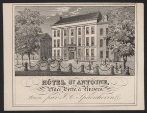 Hotel St Antoine, Anvers, Antwerp, J C Spaenhoven