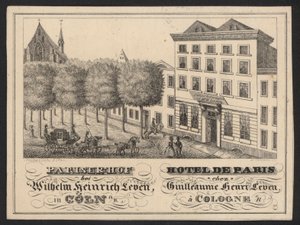 Hotel Trade Card by European School