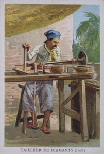 Indian diamond cutter by European School