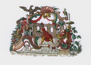 Indian or Persian Prince Hunting a Lion by European School