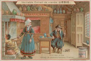Inside a Peasant House in France