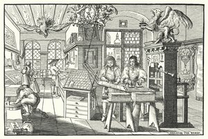 Interior of a Book Printer