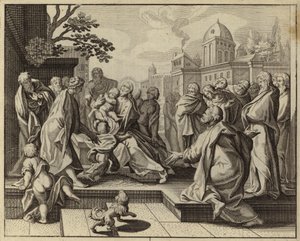 Jesus Christ Blessing the Little Children by European School