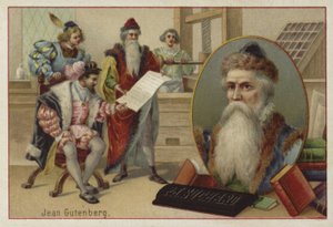 Johannes Gutenberg, German engraver, inventor and printer