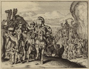 Joshua and the Israelites Crossing the River Jordan and Entering Canaan by European School