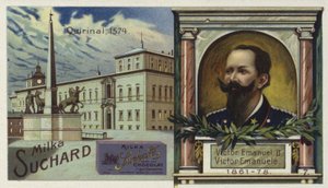 King Victor Emmanuel II of Italy and the Quirinal Palace, Rome