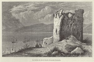 The Bay of Acre from Mount Carmel by European School