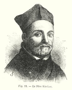 Father Kircher (engraving) by European School