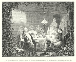 The Circle of Lunatics, or the Intimate Evenings of Watt at His Heathfield Estate (engraving)