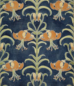 Lily Design for Wallpaper or Textile, 1896 by European School