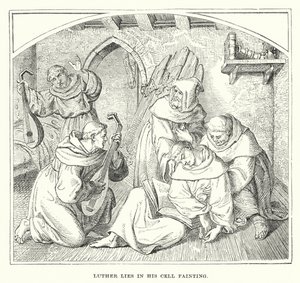 Luther Lies in His Cell Fainting