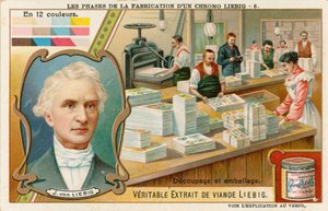 Making a Liebig Chromolithograph
