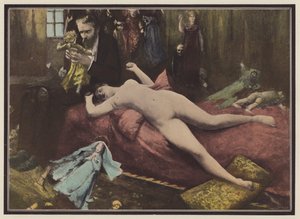 Man with dolls by European School