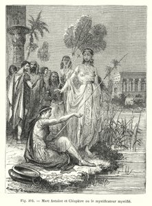 Marc Antony and Cleopatra or The Mystifier Mystified (engraving) by European School