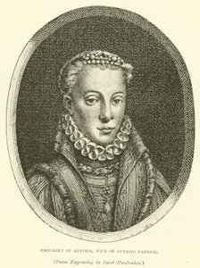 Margaret of Austria, Wife of Ottavio Farnese by European School