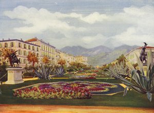 Menton, The Public Garden by European School