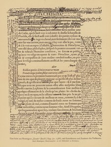 Page from Montaigne