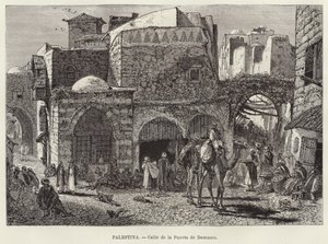 Palestine, Street of the Damascus Gate by European School